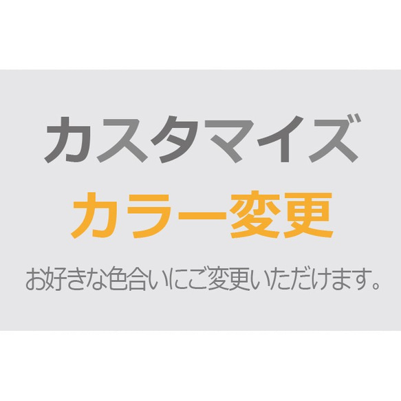 ＜オプション＞　カラー変更 / デザインカスタマイズ 1枚目の画像