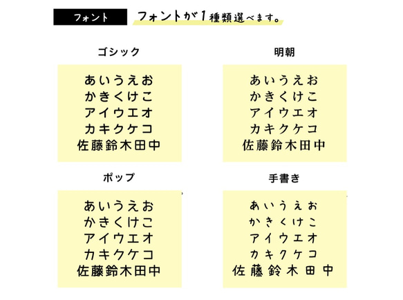 お名前シール かわいいお菓子柄 カット済み A4サイズ 選べる２タイプ 耐水タイプ アイロン接着タイプ 入園 入学準備 5枚目の画像