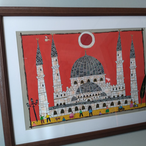 イスタンブールのモスク 絵画 奥村ユズル 通販 6795397｜Creema