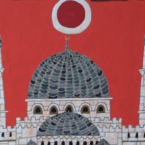 イスタンブールのモスク 絵画 奥村ユズル 通販 6795397｜Creema