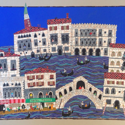 アムステルダムの街並み 絵画 奥村ユズル 通販 14653507｜Creema(クリーマ)