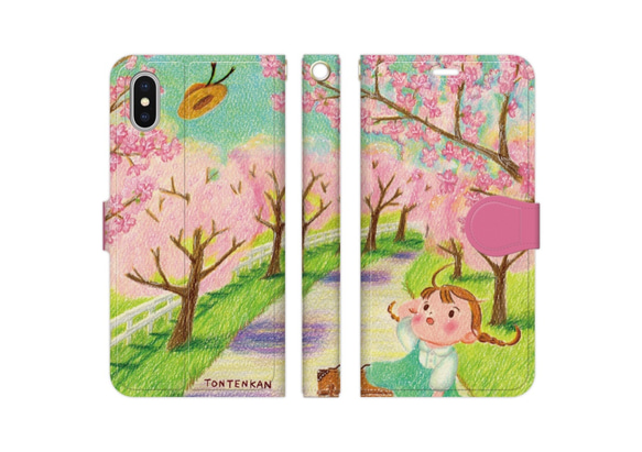 桜の咲く頃 iPhone手帳型ケースno.110 1枚目の画像