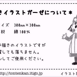 男の子出産祝 名入れガーゼねずみ 4枚目の画像