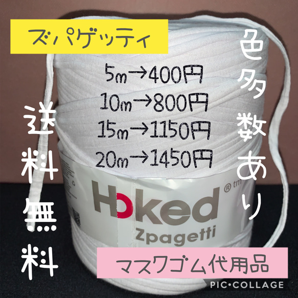 【送料無料】Hoooked★ズパゲッティ おまけ付♪ 1枚目の画像