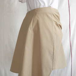 【送料無料】シャツ風フレアスカート 3枚目の画像