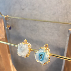 solarquartz earring 1枚目の画像