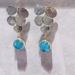 druzy earring 2枚目の画像