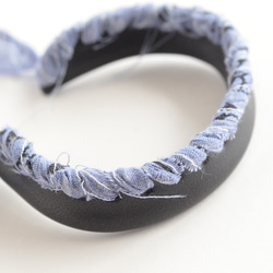 Lace Bangle ~bandanna ~【レザーブレスレット】”Black×lavender“ 9枚目の画像