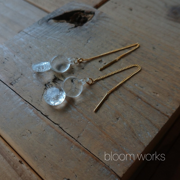 ◇受注制作◇ 水滴　ピアス&イヤリング　B 2枚目の画像