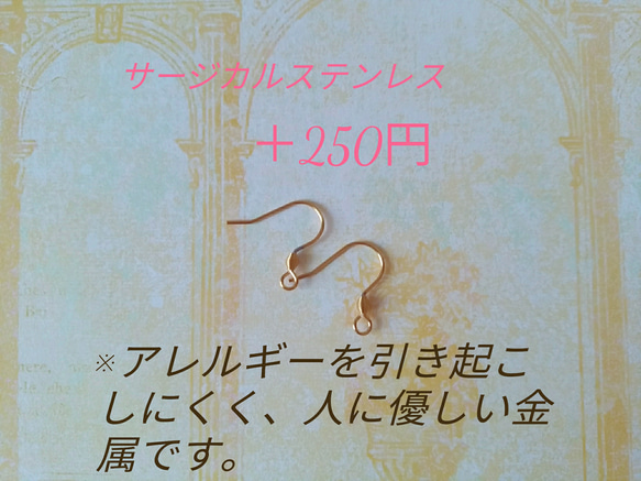 ◆sale◆ウッドビーズ×マットゴールドリングピアス/イヤリング※アレルギー対応可(サージカルステンレスor14kgf) 5枚目の画像