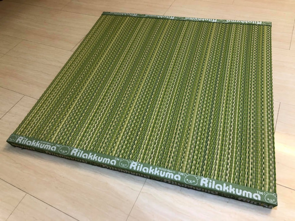 選べる畳縁で作るフローリング用置き畳　～ハイブリッド畳グリーン 1枚目の画像