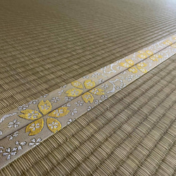 オリジナル畳縁「たたみへり」　桜・限定カラー金 4m 3枚目の画像