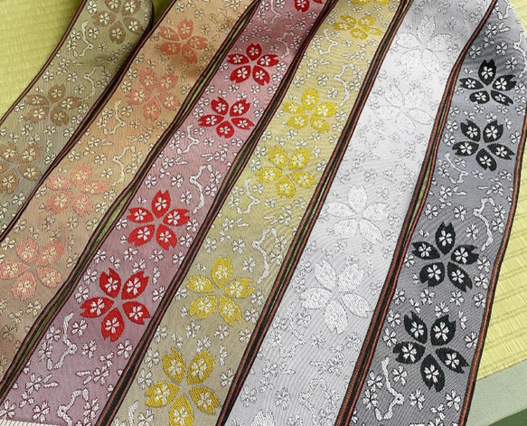 オリジナル畳縁「たたみへり」SAKURA　桜柄　6種　 各１m 1枚目の画像