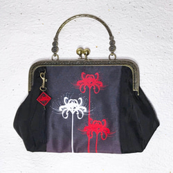 komagire✖️Spider Lilyコラボ彼岸花ガマ口BAG(レッド) 2枚目の画像