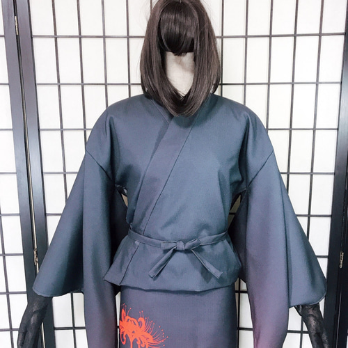 [komagire×Spider Lilyコラボ]彼岸花浴衣 komagire×Spider Lilyコラボ]彼岸花浴衣の通販 by kuma's shop｜ラクマ