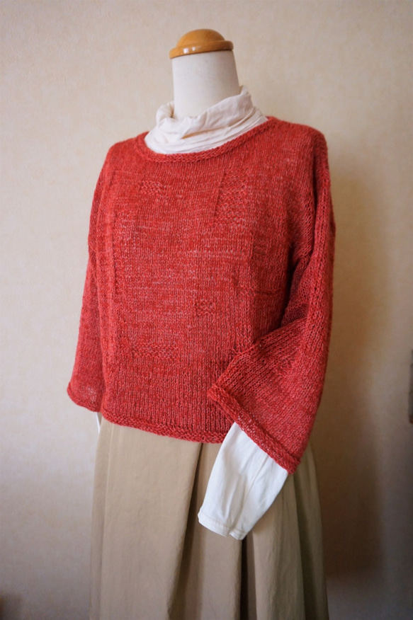 Lisette Tricote A La Main(手編み)短めザックリニット Lisette Tricote A La Main(手編み)短めザックリニット TRICOTÉ