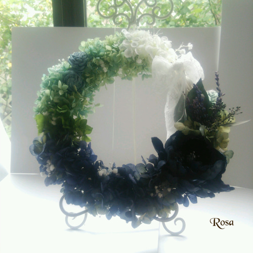 売り切れました＊秋リースにも☆風になって、森のように、流れる川の  