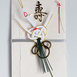 鶴と祝う【手漉き和紙のご祝儀袋】銀 2枚目の画像