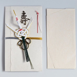 【再販】鶴と祝う【手漉き和紙のご祝儀袋】金銀 4枚目の画像
