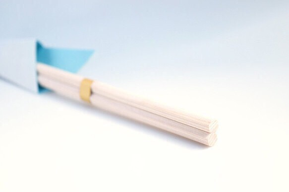 和紙の折り鶴が座る【祝箸】5色セット 5枚目の画像