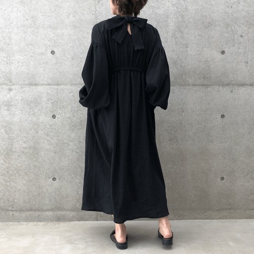 【Rirandture】25ss＊ハイネックチェックワンピース　バックリボン　2 Rirandture】25ss＊ハイネックチェックワンピース バックリボン 2