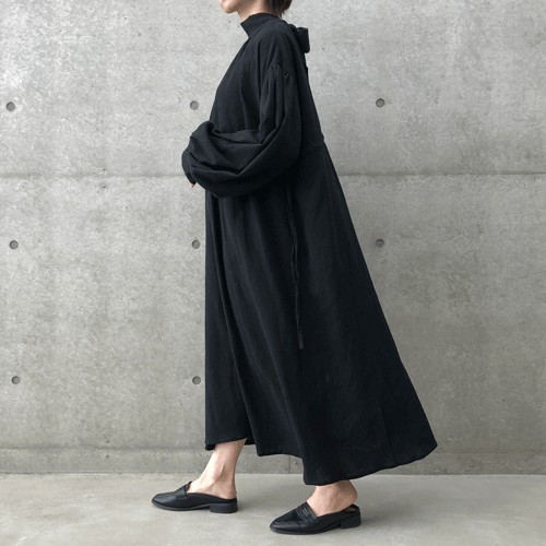 【Rirandture】25ss＊ハイネックチェックワンピース　バックリボン　2 Rirandture】25ss＊ハイネックチェックワンピース バックリボン 2