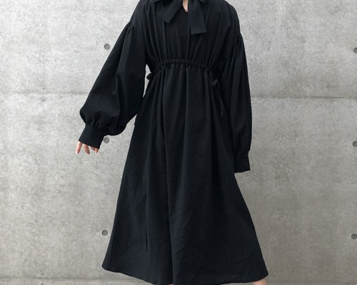 【Rirandture】25ss＊ハイネックチェックワンピース　バックリボン　2 Rirandture】25ss＊ハイネックチェックワンピース バックリボン 2