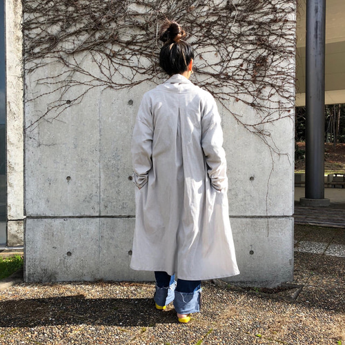 【美品✨】UNTITLED ×FAbRICA TESSUTI ガウンコート麻混M 美品✨】UNTITLED ×FAbRICA TESSUTI ガウンコート麻混M