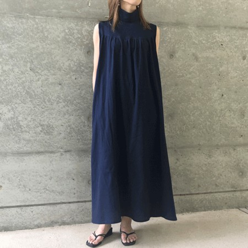 あんこ様 ワンピース Mネイビー JANJAM 切り替えワンピース 大きいサイズ レディース ロング丈 7