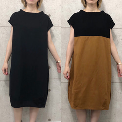 100% 柔軟棉繭連衣裙（黑色） 第10張的照片