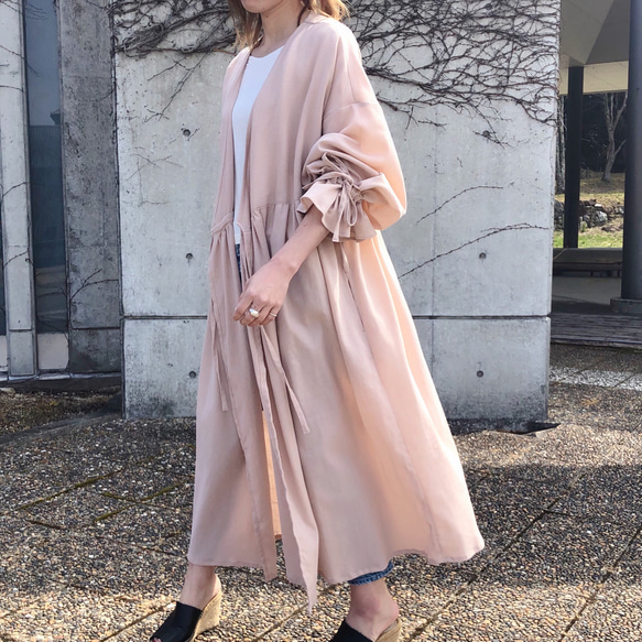 キャンディースリーブカシュクール(桜色) 5枚目の画像