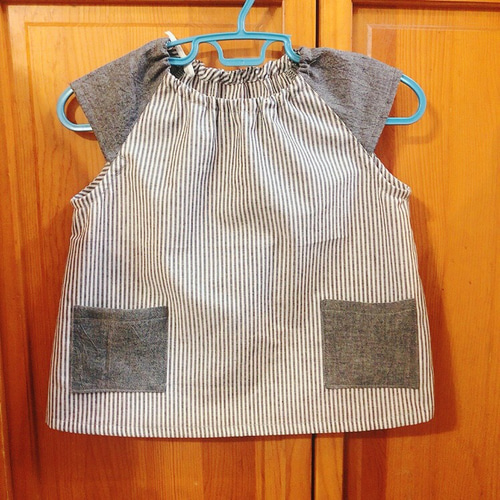 スモック フレンチスリーブ NVストライプ 子供服 plus＋hands 通販 