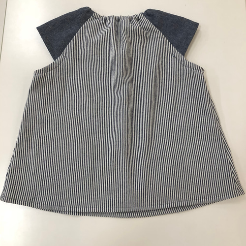 スモック フレンチスリーブ NVストライプ 子供服 plus＋hands 通販 