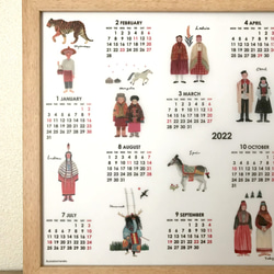 2022ポスターカレンダー(A3)「世界の民族衣装」 7枚目の画像