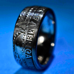 ビンテージ（銀貨）ケネディハーフダラーで指輪お作りします　 6枚目の画像