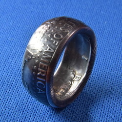 ビンテージ（銀貨）ケネディハーフダラーで指輪お作りします　 5枚目の画像