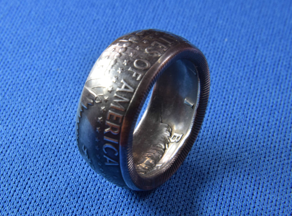 ビンテージ（銀貨）ケネディハーフダラーで指輪お作りします　 5枚目の画像