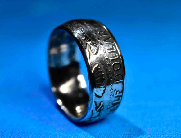 ビンテージ（銀貨）ケネディハーフダラーで指輪お作りします　 7枚目の画像