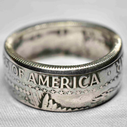 ビンテージ（銀貨）ケネディハーフダラーで指輪お作りします　 8枚目の画像