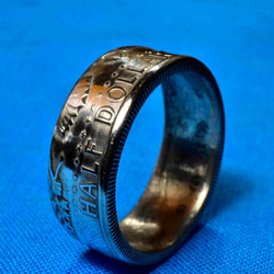 ビンテージ（銀貨）ケネディハーフダラーで指輪お作りします　 10枚目の画像