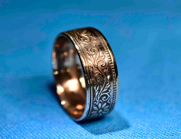 古銭　大日本　桐一銭青銅貨で指輪お作りします 2枚目の画像