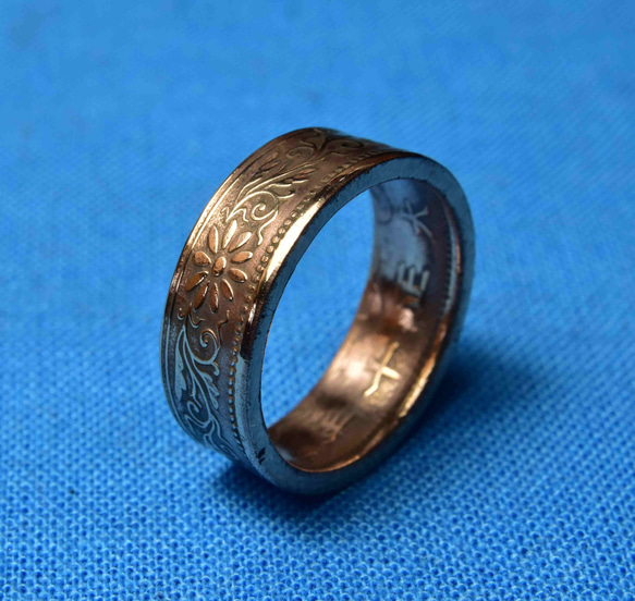 古銭　大日本　桐一銭青銅貨で指輪お作りします 4枚目の画像