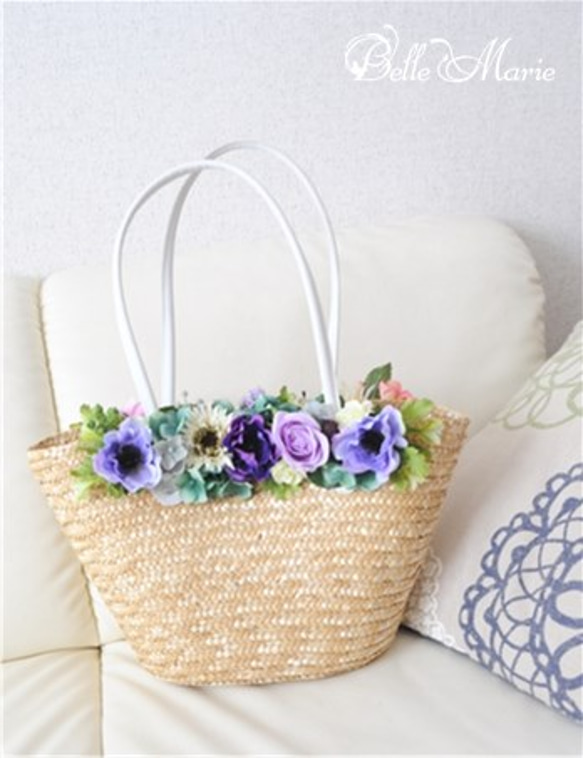 Flower basket　（カゴバッグ） 1枚目の画像