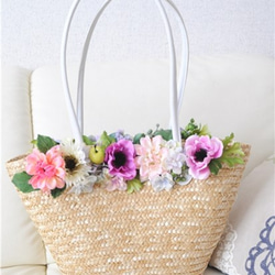 Flower basket　（カゴバッグ） 2枚目の画像