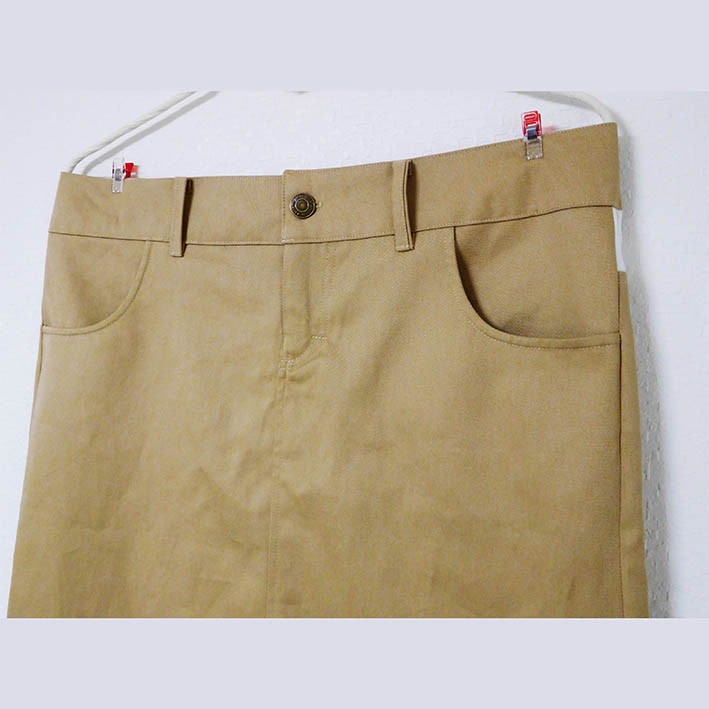 【送料無料！】【新色追加！】再再再販！チノロングスカート　大きいサイズ