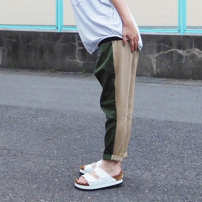 【ご好評につき再再販です！】前後切替カラーサルエルパンツ