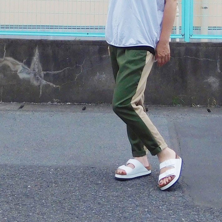 【ご好評につき再再販です！】前後切替カラーサルエルパンツ