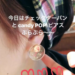 新作 【candy POP!】pink yellow ピアス & イヤリング 3枚目の画像