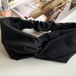 ◆New / High quality T-shirt of Peru cotton turban Black 第1張的照片