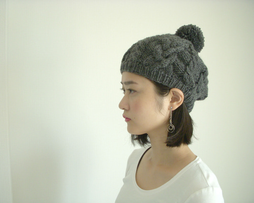 5back2cali Y's ケーブル編み ニット ベレー帽 22AW 1_286a87e44abff7187e5a9232200b